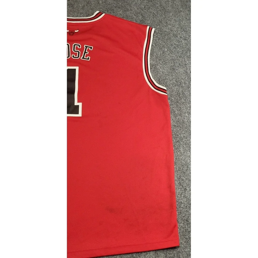 Chicago Bulls Adidas Derrick Rose #1 NBA Red Swingman Jersey Size XX-Large (2XL)